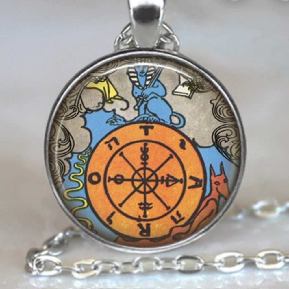 New Tarot Wheel of Fortune Necklace.
